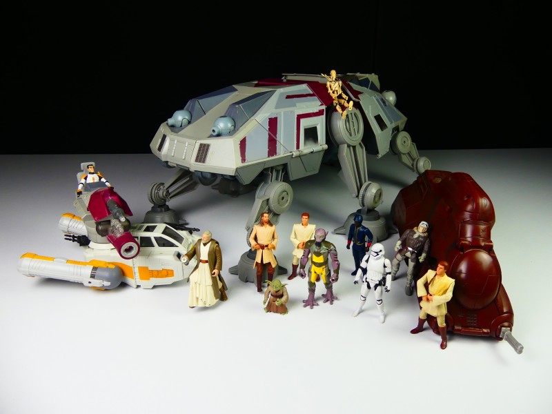 Lot Star Wars voertuigen en figuren