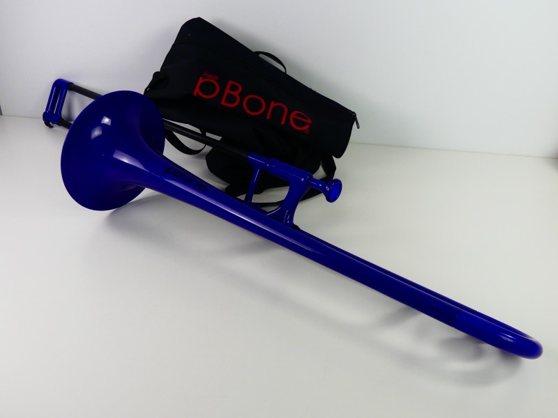 Pbone trombone donkerblauw + opbergtas