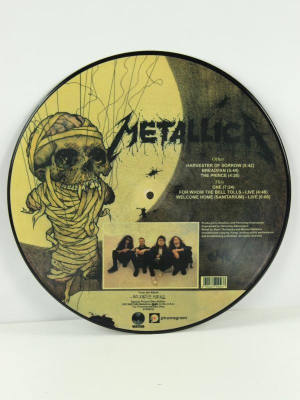 3 losse Metallica Picture Vinyl platen