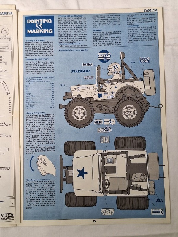 Wild Willy / Willys M38 - schaalmodel - radio-gecontroleerd - Tamiya