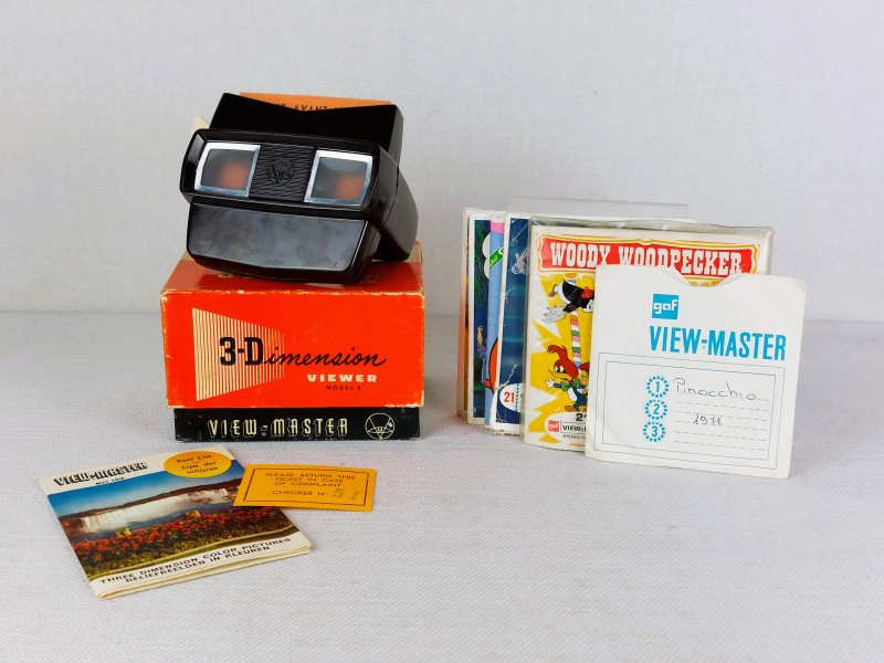 Vintage jaren 60 bakeliet viewmaster + sprookjes