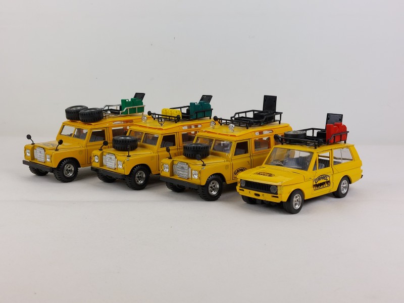 Set van 'Camel Trophy' Land/ Range Rovers