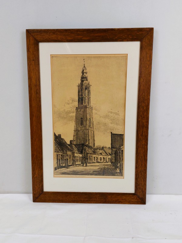 Pentekening O.L.V. Kerk Amersfoort Jan Bartelsman (1889-1948)