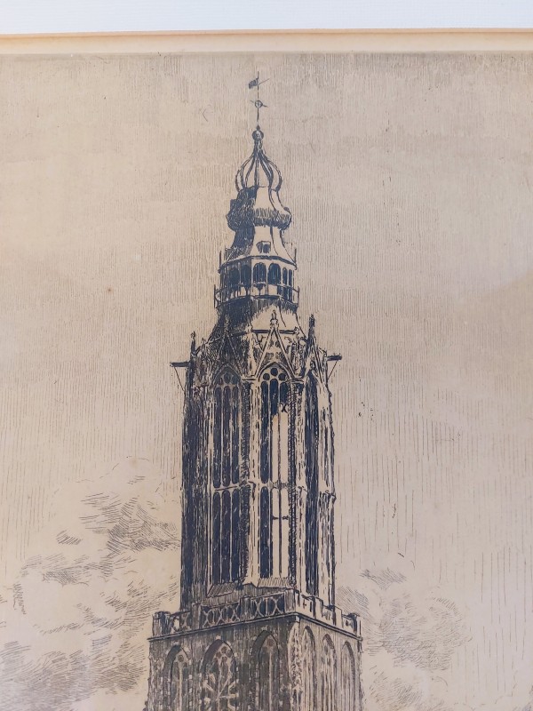 Pentekening O.L.V. Kerk Amersfoort Jan Bartelsman (1889-1948)