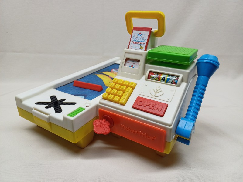 Vintage Fisher Price Magic Scan Checkout Cash Register