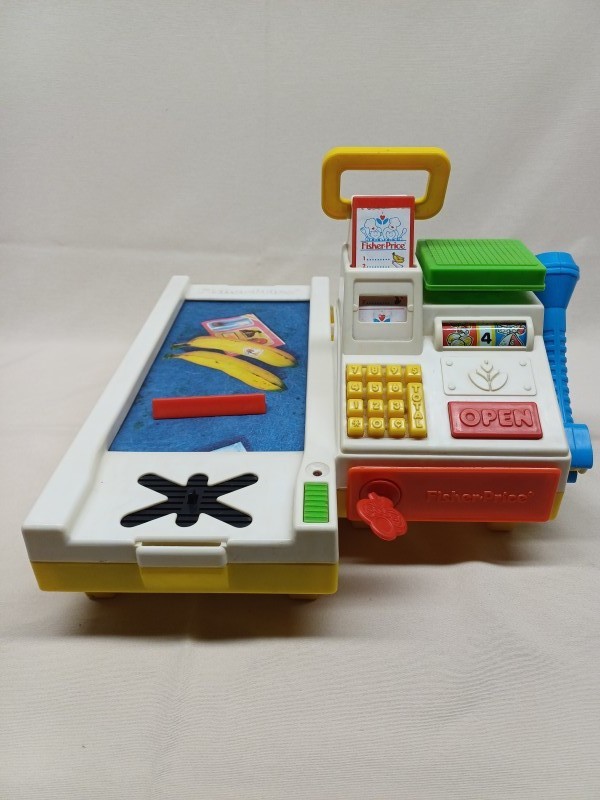 Vintage Fisher Price Magic Scan Checkout Cash Register