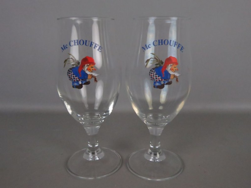 2 Mc Chouffe glazen 25cl