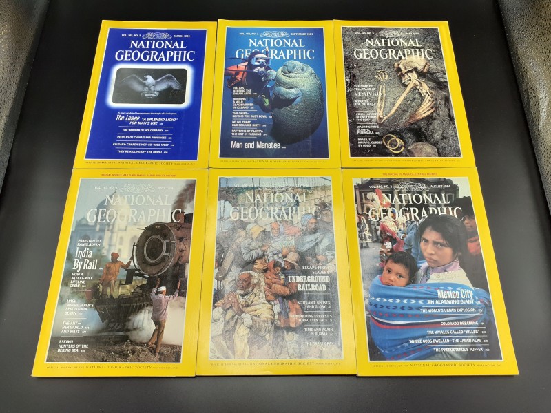 National Geographic magazines 1984 (pakket 4)
