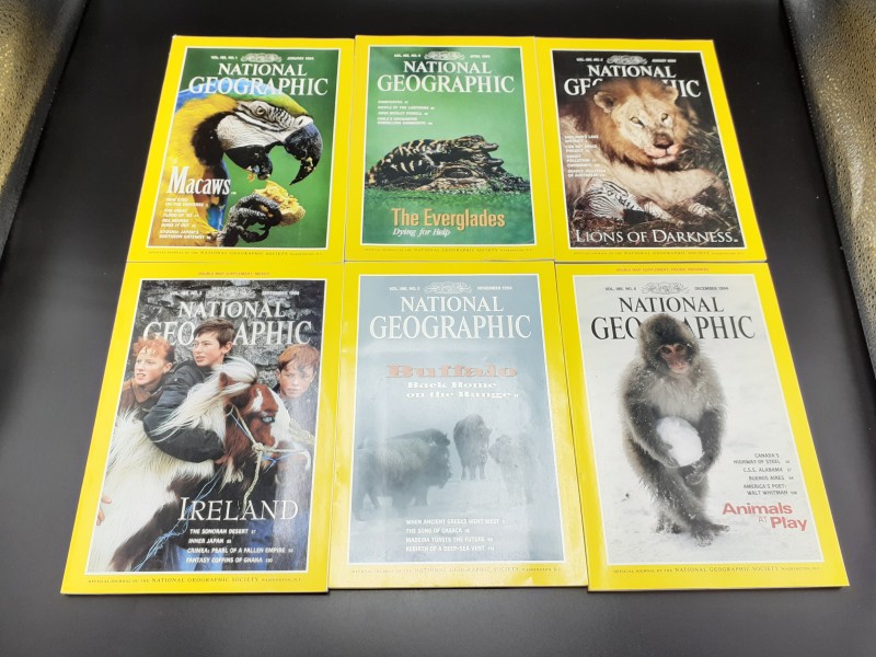 National Geographic magazines 1994 (pakket 9)