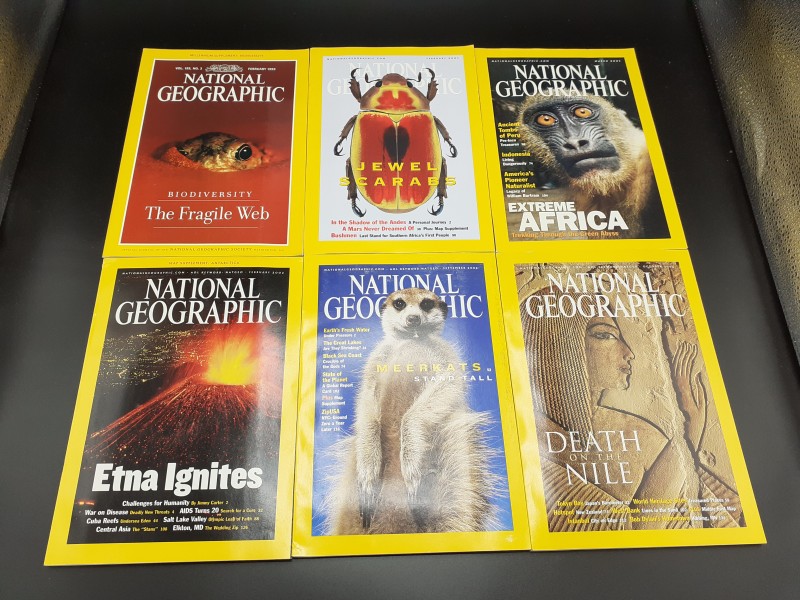 National Geographic magazines 1999, 2001-2002 (pakket 12)