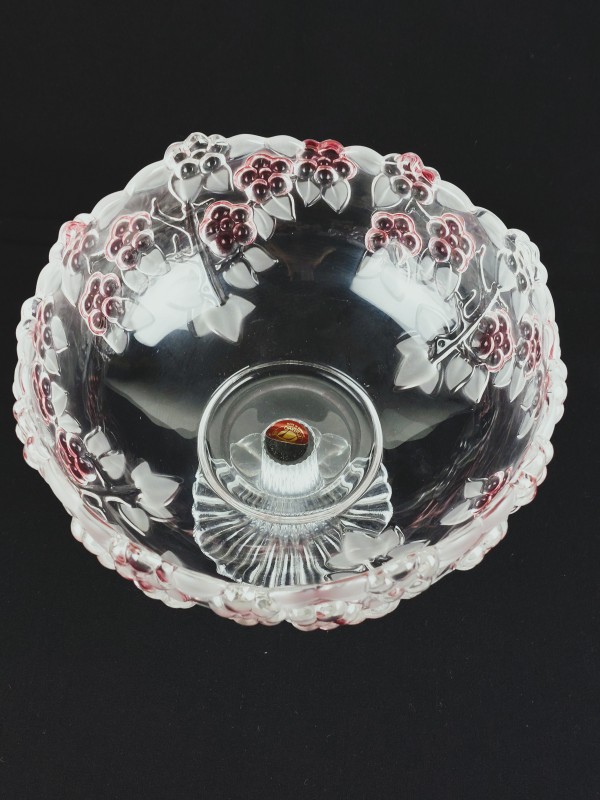 Waltherglas cherry crystal blossom bowl