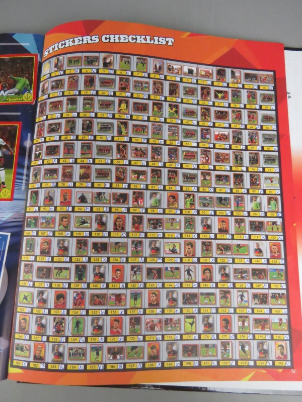 2938 WK 2014 Panini stickers en volledig boek