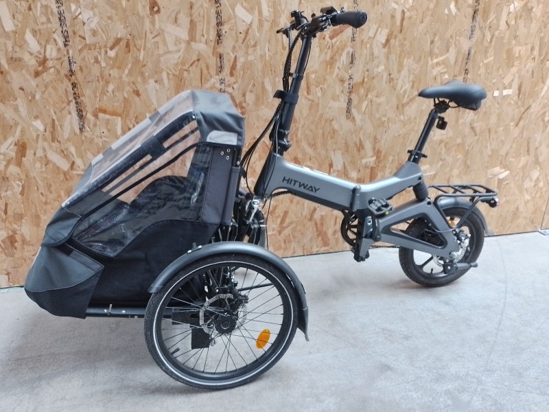 Hitway elektrische plooifiets met kinderzit AddBike