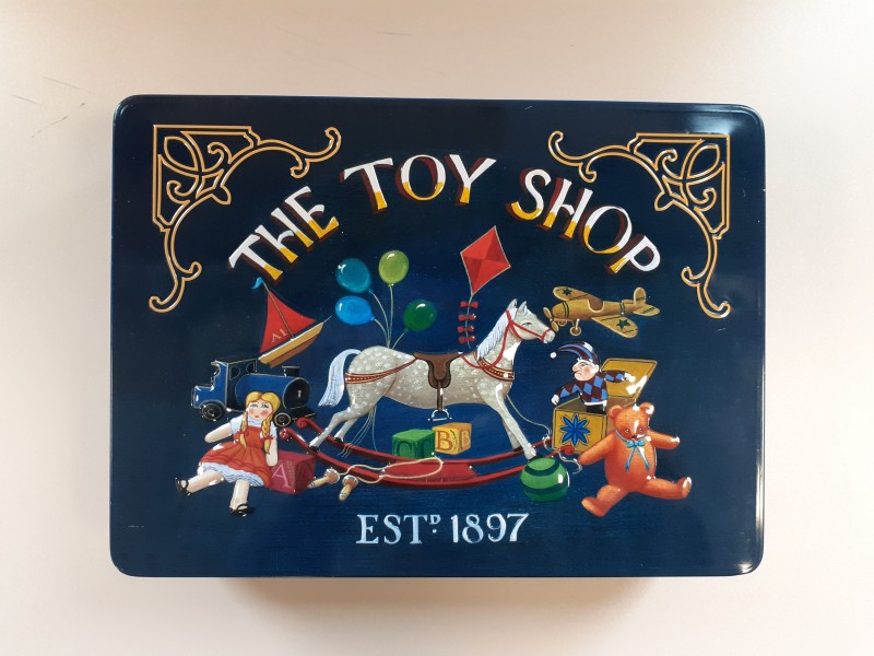 Metalen blik doos "The Toy Shop"