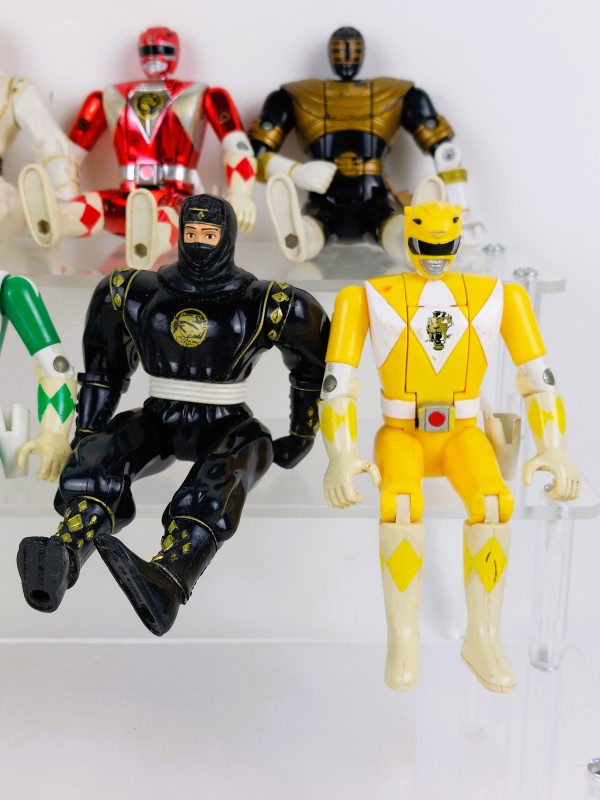 12 Actiefiguren: Original Mighty Morphin, Power Rangers, 1993