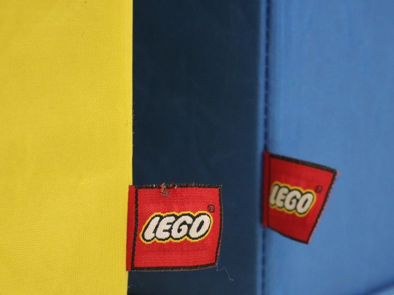 12 Kilo lego in 2 opbergdozen uit textiel