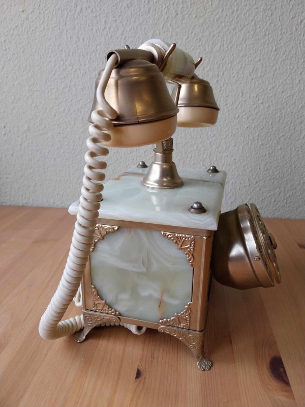 Marmer telefoon uit de jaren 50