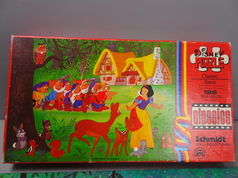 Vintage complete puzzel "Sneewwitje"