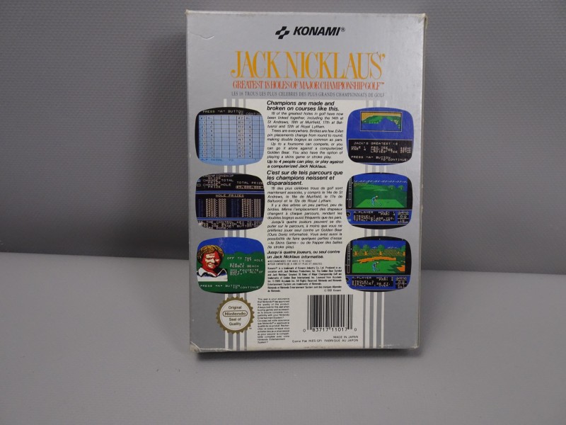 NES Jack Nicklaus golf spel (compleet)