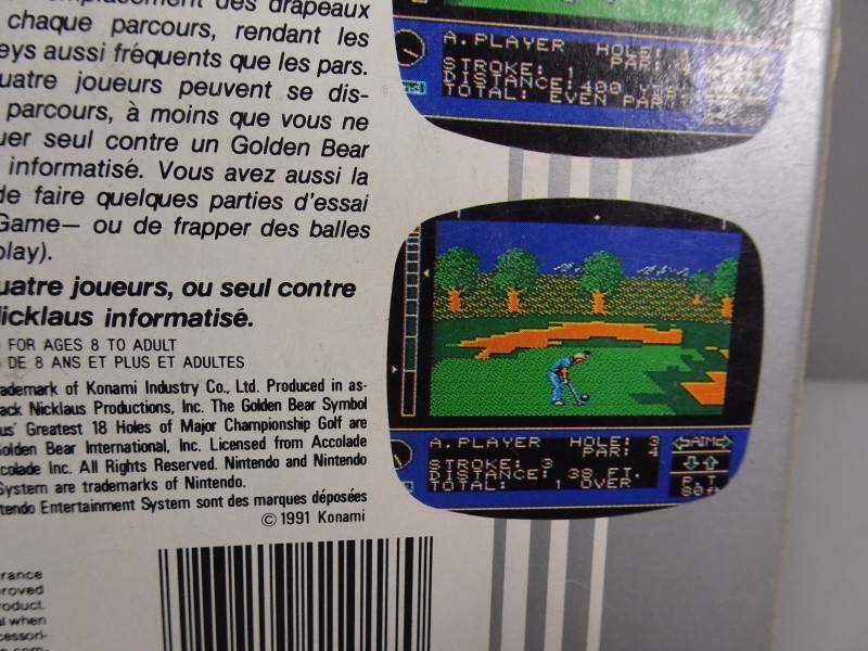 NES Jack Nicklaus golf spel (compleet)