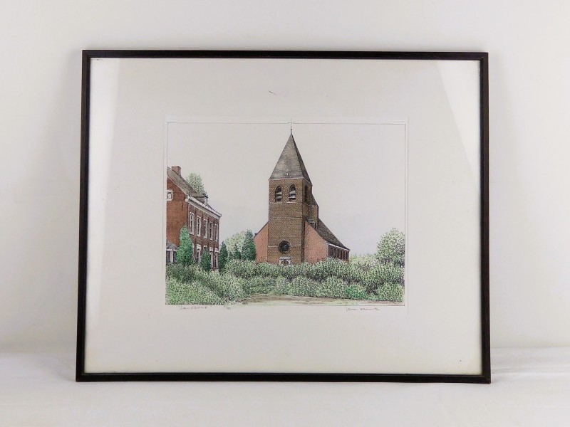 Pentekening Sint-Pieterskerk Langdorp