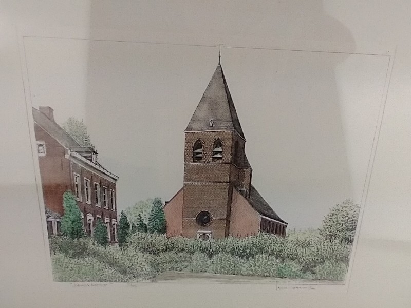 Pentekening Sint-Pieterskerk Langdorp