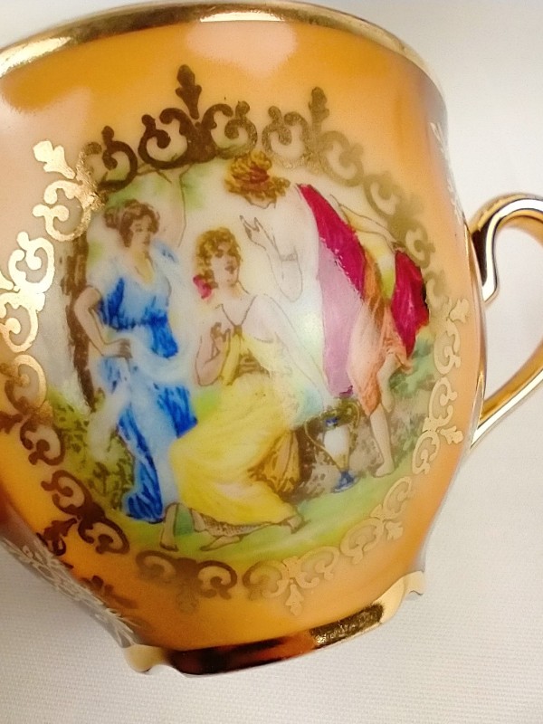 Decoratief Bohemia porseleinen theeset