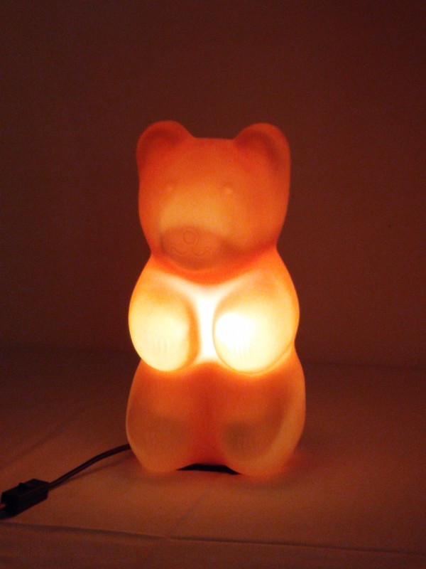 Oranje beer lamp