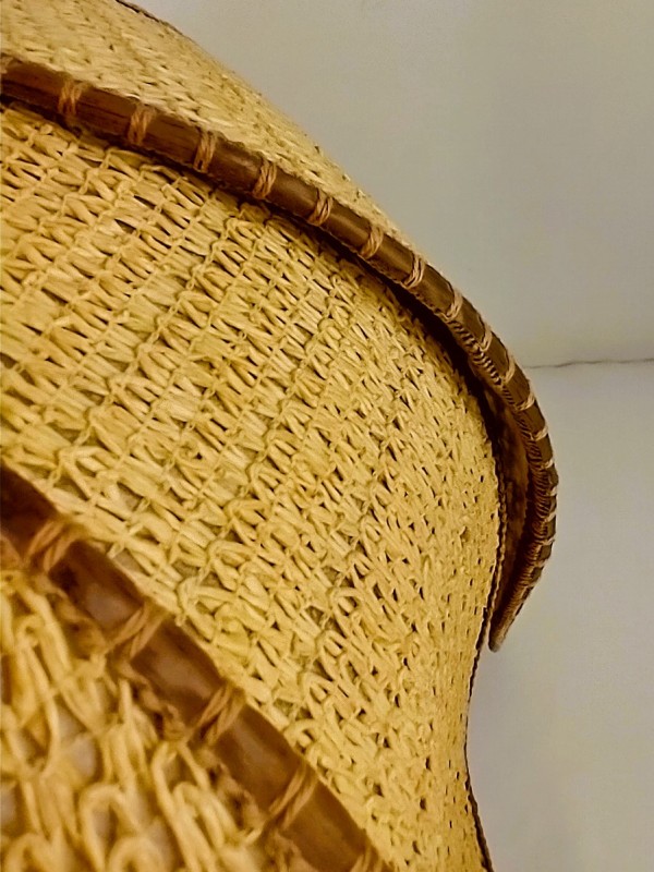 Vintage rotan plafondlamp