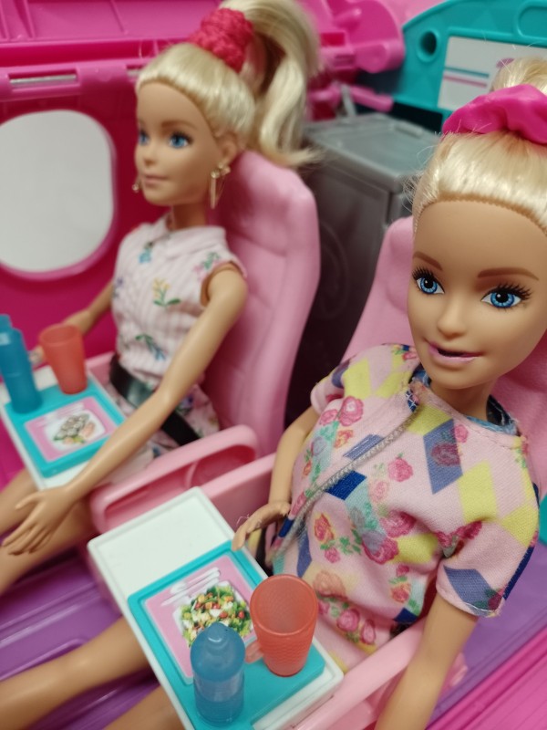 Barbie droomvliegtuig Mattel & Barbiepoppen