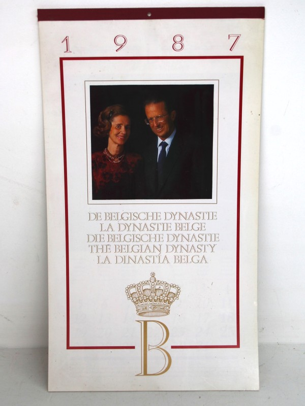 Kalender - De Belgische Dynastie - Koning Boudewijn - 1987