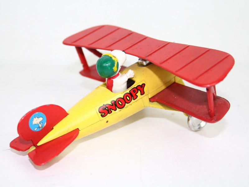 Vintage Speelgoed Vliegtuigje - Snoopy - 1965 Aviva Toy