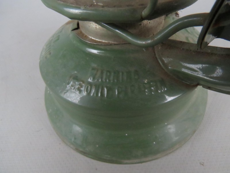 Decoratieve metaal groene olielamp