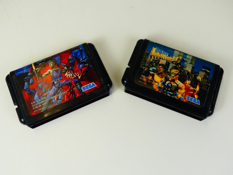 Vintage Sega Mega Drive spelletjes