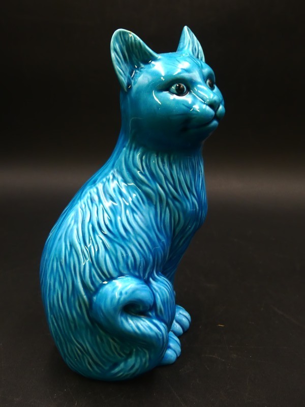 Chinese Turquoise keramische katten