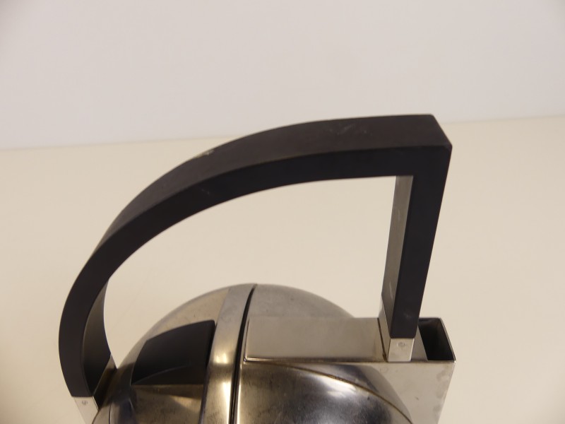 Stainless steel io theepot - Oliver Hemming