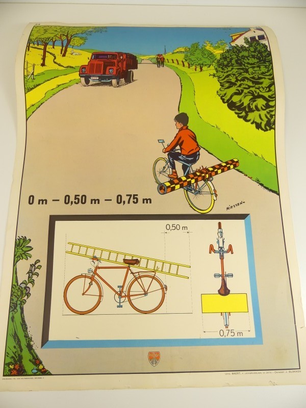 Vintage schoolkaarten - verkeer