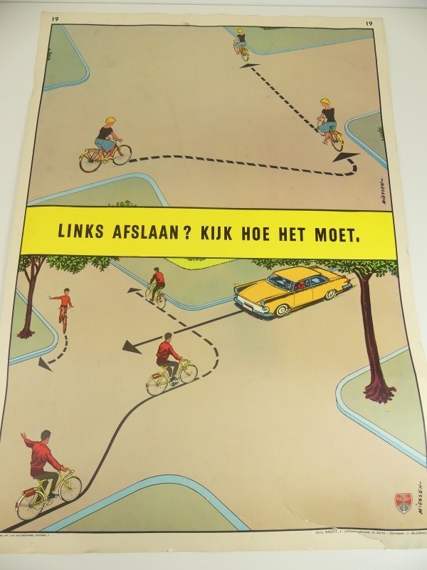 Vintage schoolkaarten - verkeer