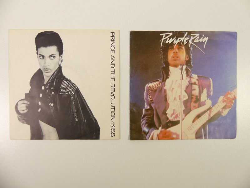 Lot Prince 7'' + Metalen reclamebord