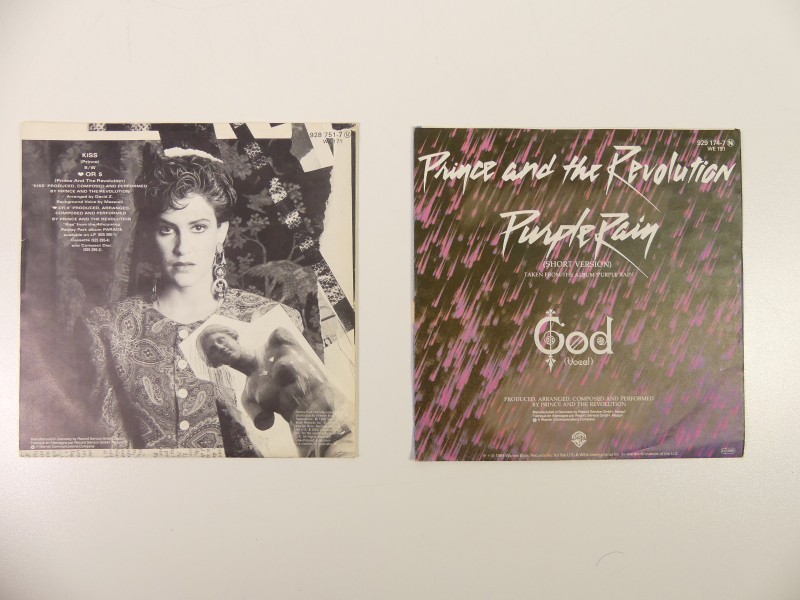 Lot Prince 7'' + Metalen reclamebord