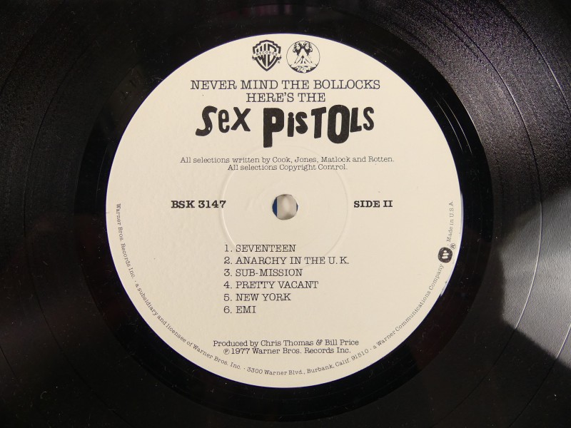 LP 'Winchester Pressing' - Sex Pistols – Never Mind The Bollocks Here's The Sex Pistols