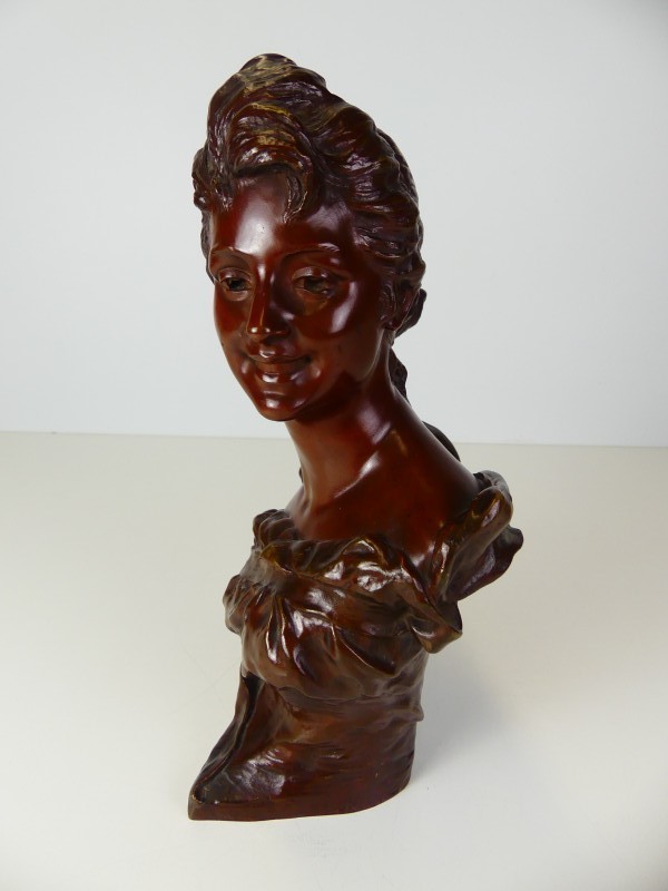 Bronzen buste Georges van der Straeten