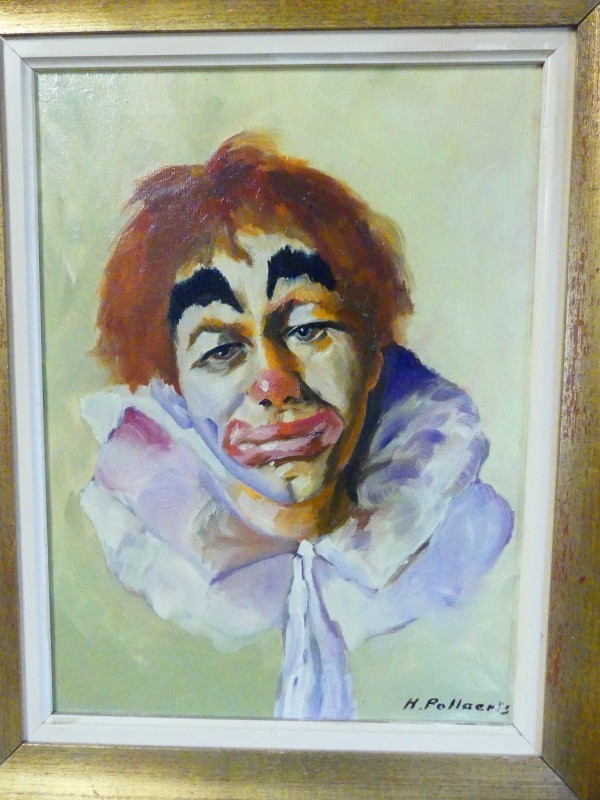 schilderij op doek - clown - H. Pollaerts