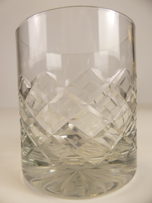 Boheems geslepen Whiskey glasset