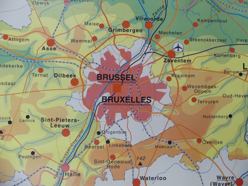 3 schoolkaarten  - Leuven - Brussel en Vlaams Brabant