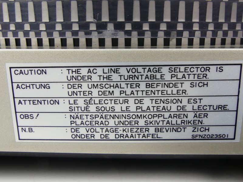 Technics SL-D3 Platenspeler