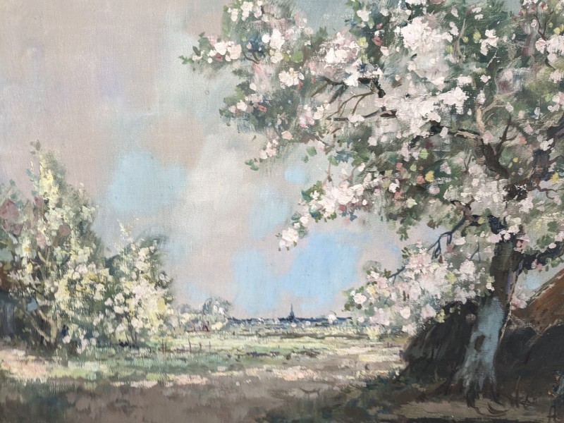 Schilderij Landschap met boom [H.J.Pauwels]