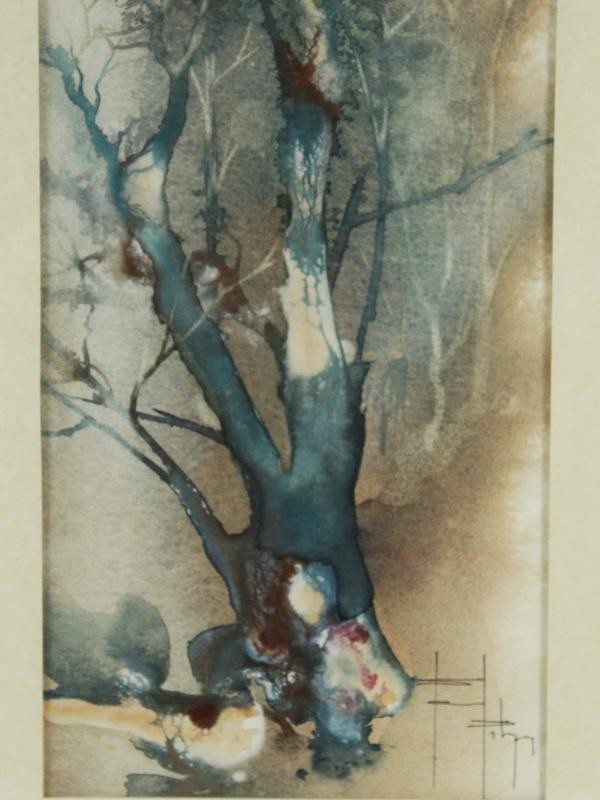 2 Aquarellen 'Emergence' - Pascal Pihen (°1961)