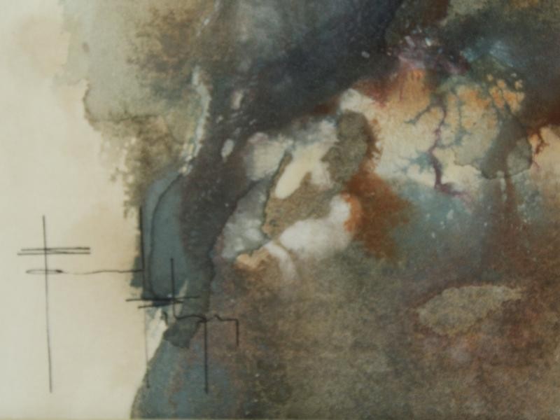 2 Aquarellen 'Emergence' - Pascal Pihen (°1961)