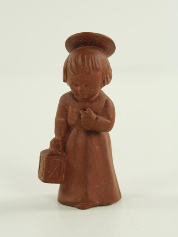 Goebel - vintage, kleine kerstfiguren uit gebakken klei (11 stuks)